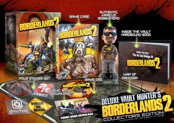Borderlands 2 Vault Hunters Ed. w/Bobblehead, Artbook & Map (No